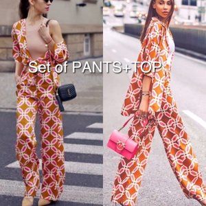 GORGEOUS ZARA NWT Pajama Style 2 Co-Ord Piece Set